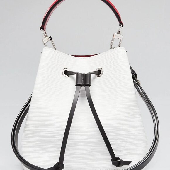 Louis Vuitton White/Black/Scarlet Epi Leather NeoNoe BB Bag - Picture 1 of 12